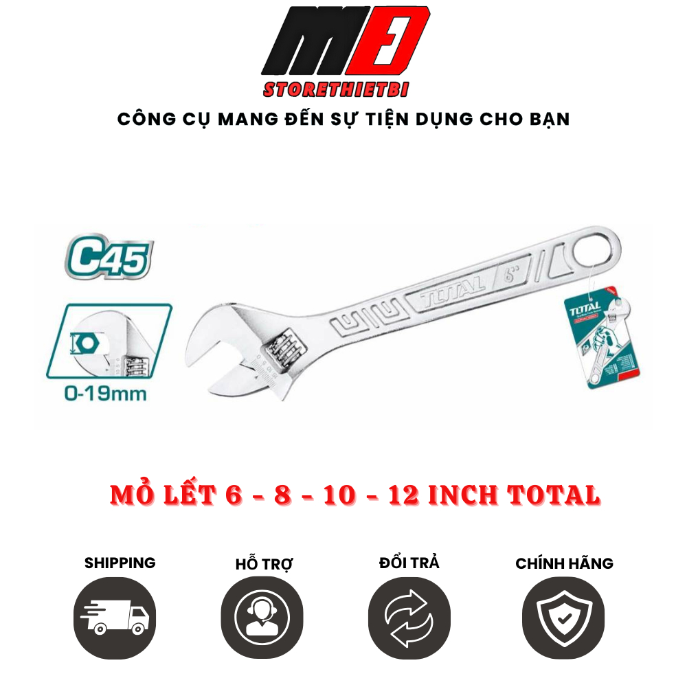 Mỏ lếch 6 - 8 - 10 - 12inch THT101063 TOTAL