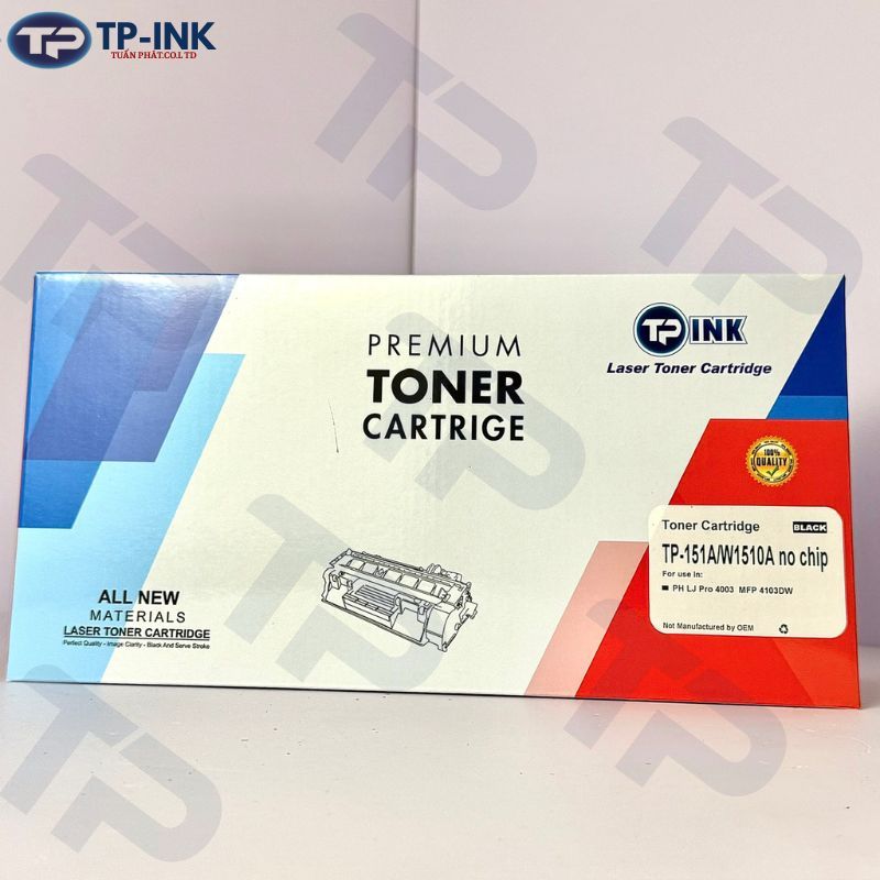 Hộp mực in HP 151A (W1510a) nochip - Cho máy HP 4003dn/ 4003dw/ 4103fdn/ 4103fdw bản in đẹp