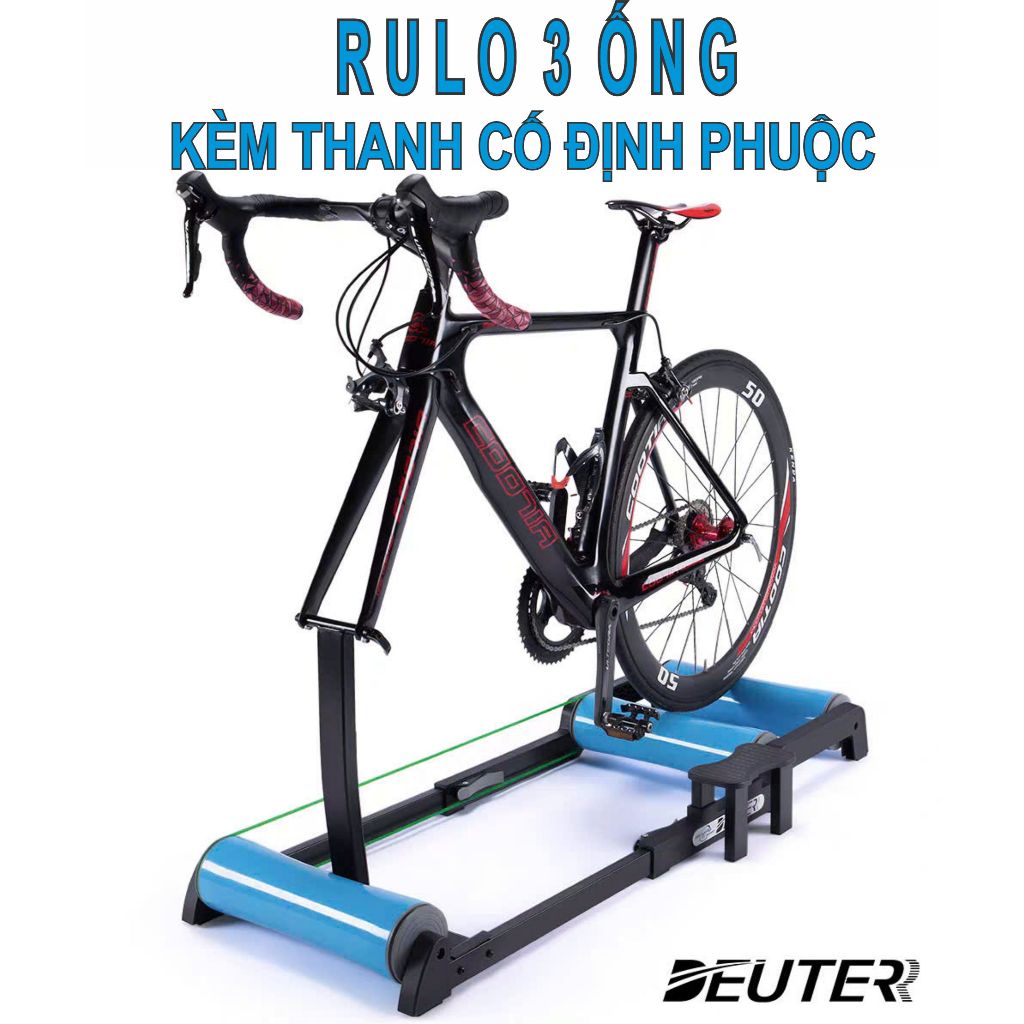 Rulo 3 ống deuter cho xe đạp trong nhà có thanh cố định phuộc
