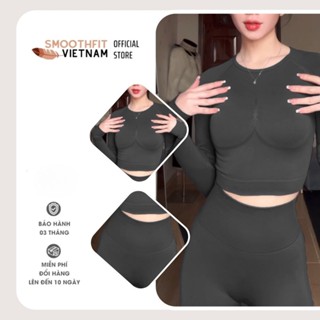 Áo Dài Tay Tập Gym Nữ - Chất Liệu Dệt Cao Cấp SmoothFitVN AD 6600 Co Dãn 4 Chiều - Tập Gym, Yoga, Pilates