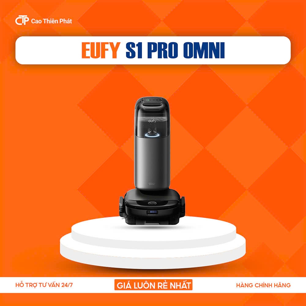 Robot Hút Bụi Lau Sàn Eufy Omni S1 Pro - Hàng Chính hãng - Bảo Hành 24 Tháng