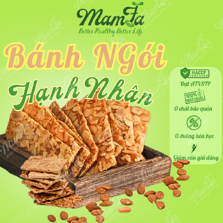  Bánh Quy Ngói Hạnh Nhân ăn vặt healthy dinh dưỡng Siêu ngon - giòn rụm  200gr  thích hợp ăn kiêng 