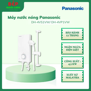 Panasonic DH-4VS1VW – Máy nước nóng trực tiếp 4500W – Làm nóng nhanh – Tích hợp chống giật ELCB