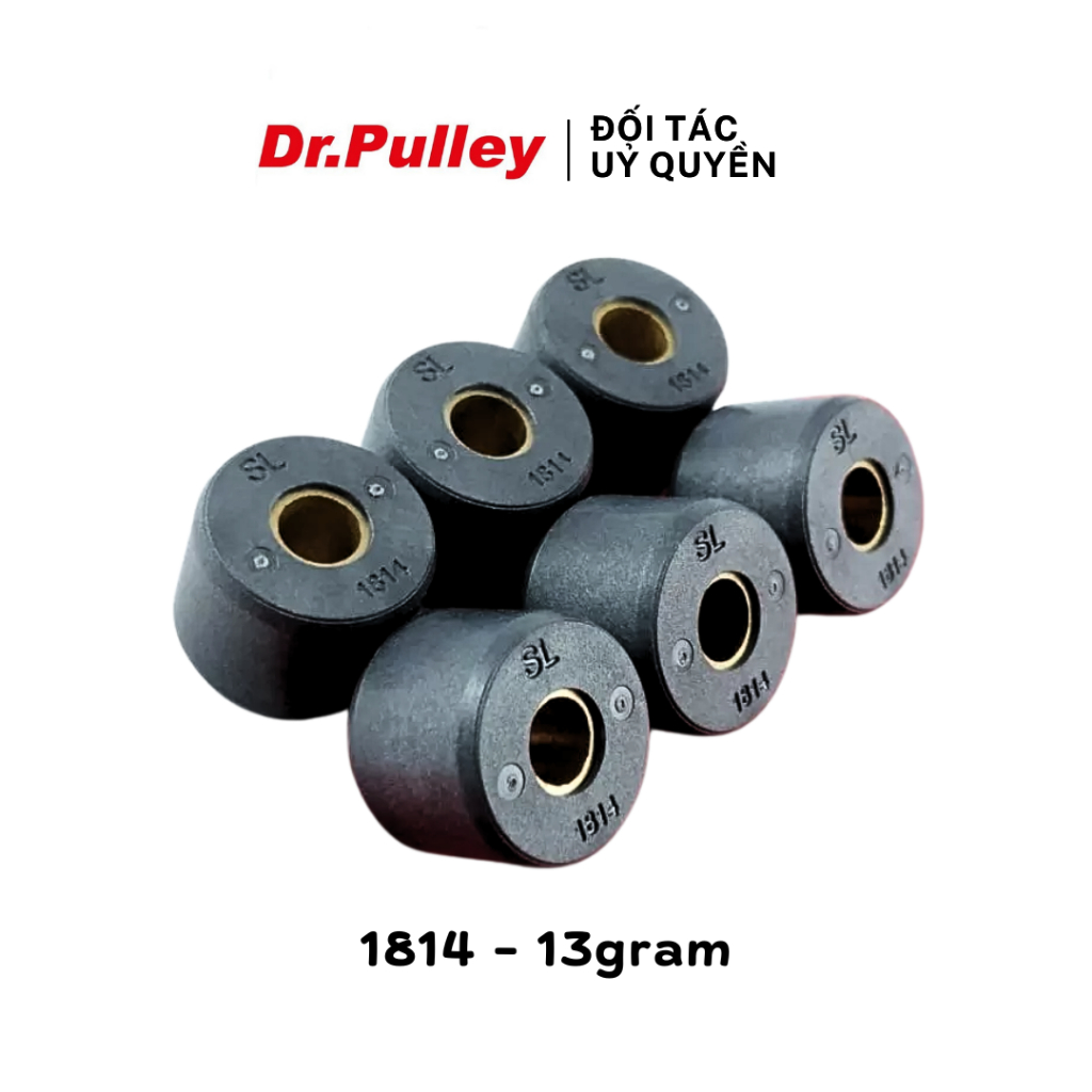 Bi côn hay bi nồi tròn Dr.Pulley mã 1814-13g cho xe Honda Air Blade, Click, Vision, Lead 110