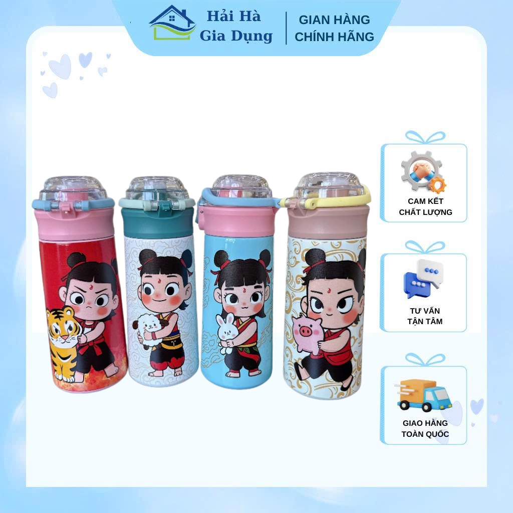 Bình Giữ Nhiệt Natra & Babythree 500ml Có Quai Xách