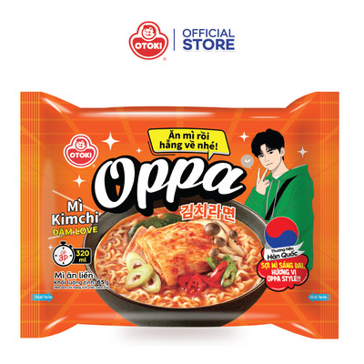 Combo 10 gói mì ăn liền Oppa vị Kimchi Otoki 65g