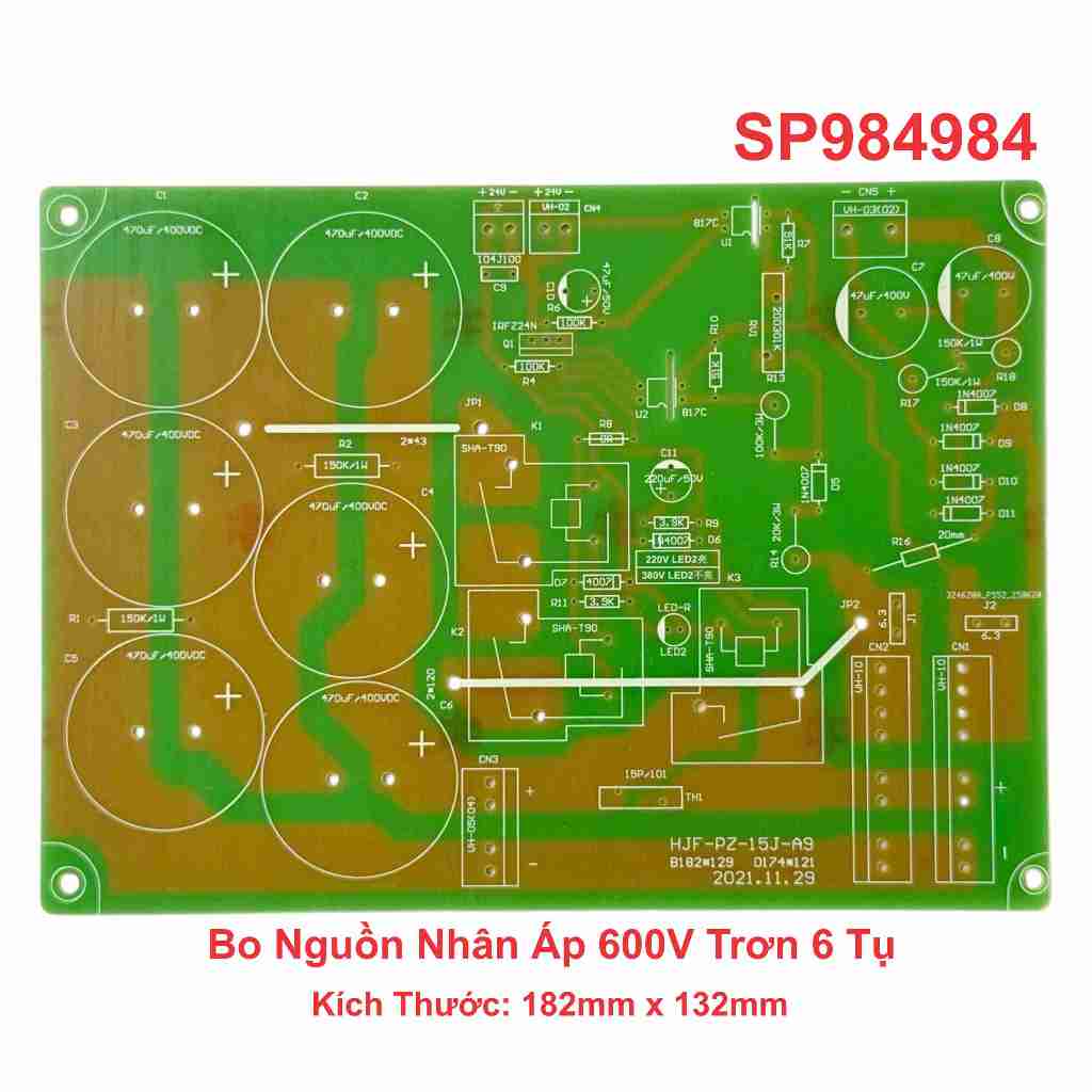 Bo Nguồn Nhân Áp 600V Trơn 6 Tụ