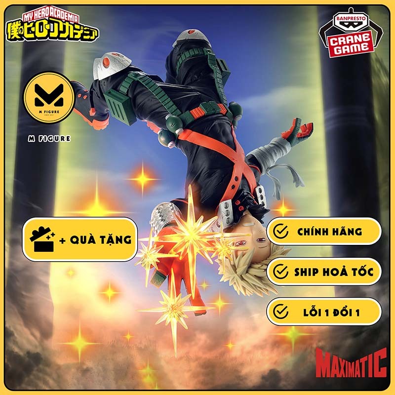 MÔ HÌNH Bakugo Katsuki - Boku no Hero Academia - Maximatic (Bandai Spirits) FIGURE CHÍNH HÃNG