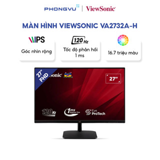 Màn hình máy tính VIEWSONIC VA2732A-H 27 inch IPS Full HD 1080p, 120Hz, 1ms MPRT, 104% sRGB, viền mỏng, BH 36 tháng