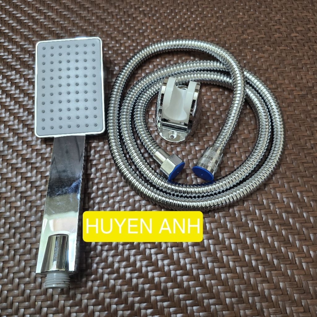 BỘ SẢN PHẨM BÁT SEN VUÔNG MẠ CROM | VÒI SEN TẮM MẶT VUÔNG-HÀNG BÓNG ĐẸP-DÂY SEN, VÒI SEN, CÀI SEN