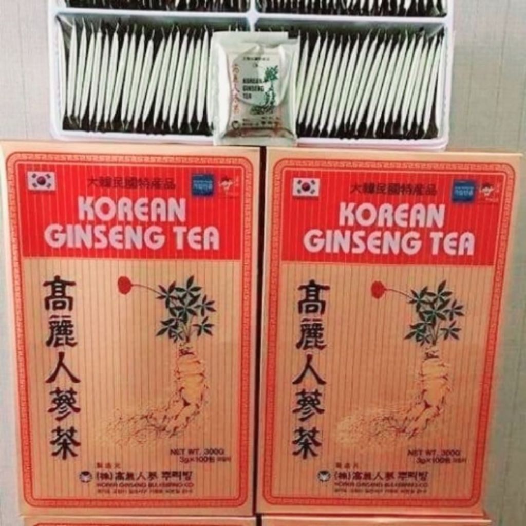 Trà nhân sâm Hàn Quốc Korean Ginseng Tea hộp 100 gói