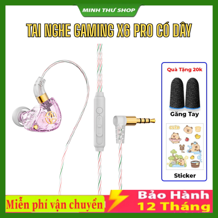 Tai Nghe Nhét Tai Có Dây X6 PREMIUM / S2000 PRO , Cao Cấp , Âm Thanh Hifi 9D Super Bass,Chống Ồn Tốt