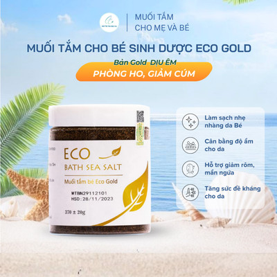 Muối Tắm Cho Bé Sinh Dược Eco Gold 370g Hương Thơm Tự Nhiên, Làm Sạch Và Tăng Sức Đề Kháng Cho Da Bé