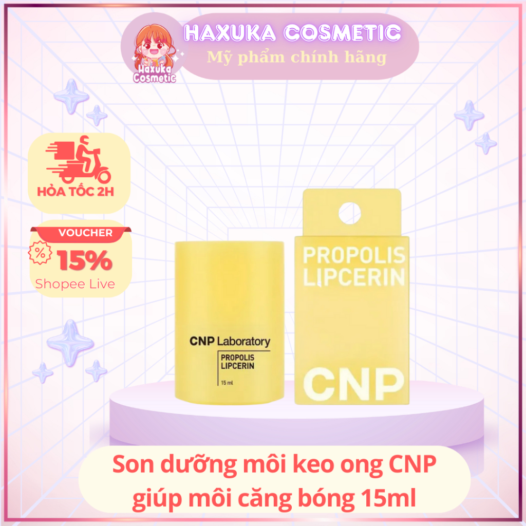 Son Dưỡng Môi Keo Ong CNP Mặt Nạ Dưỡng Môi Giúp Môi Căng Bóng 15ml