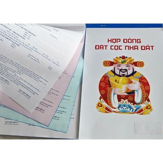 [COMBO] 1 SỔ ĐẶT CỌC NHÀ ĐẤT 2026 + 1 MỰC LĂN TAY