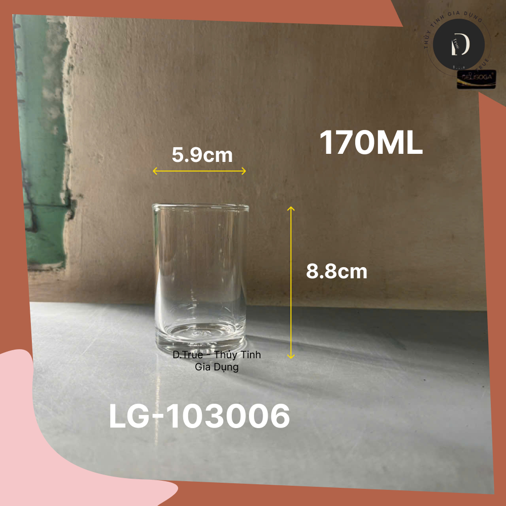 Hộp 6 Ly Thuỷ Tinh Cao Cấp Đựng Nến/Sữa Chua/Pudding/... Thái Lan (PG-381, LG-103006)