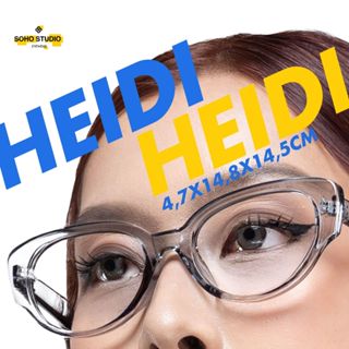 [Kèm Tròng Chống ASX] Kính mát HEIDI Soho Studio gọng mắt mèo tròng to, gọng thanh mảnh hợp mọi mặt