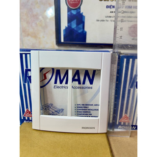 Mặt nạ bảng điện ROMAN mặt đôi 6 lỗ, SUNMAX 2 lỗ