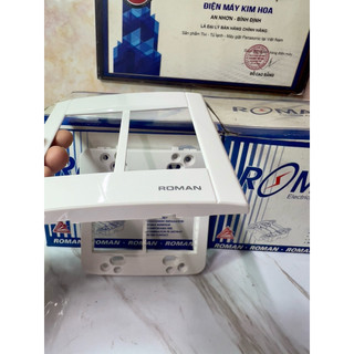 Mặt nạ bảng điện ROMAN mặt đôi 6 lỗ, SUNMAX 2 lỗ