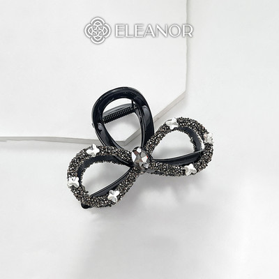 Kẹp tóc nữ Eleanor Accessories hình vô cực đính đá kẹp càng cua phụ kiện tóc 10046
