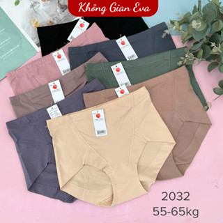 Quần lót nữ cotton lưng cao ôm bụng quần lót form to thấm hút mồ hôi cho người 55 - 65 kg 2032