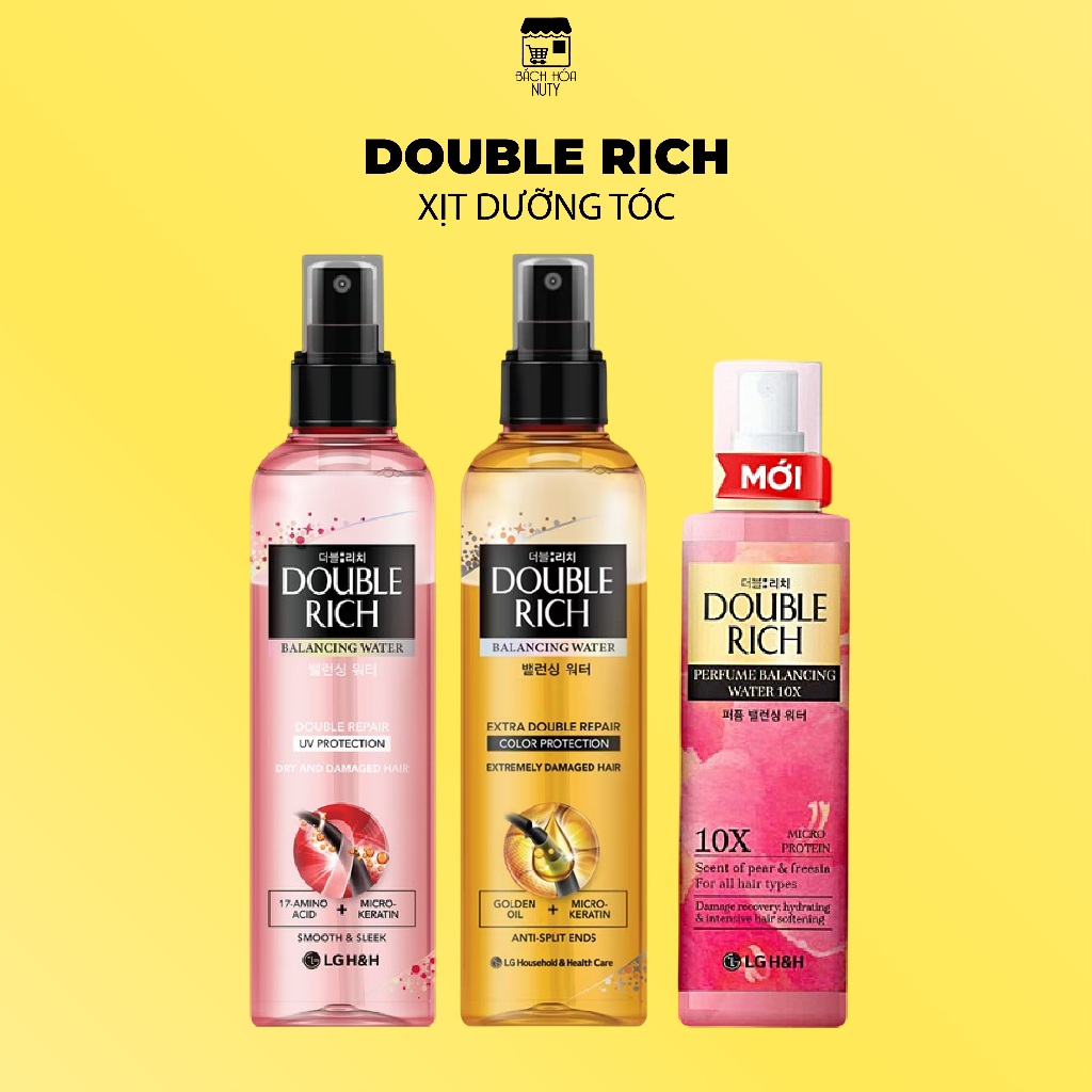 Nước Xịt Dưỡng Tóc Double Rich Extra Double Repair (120ml, 250ml)