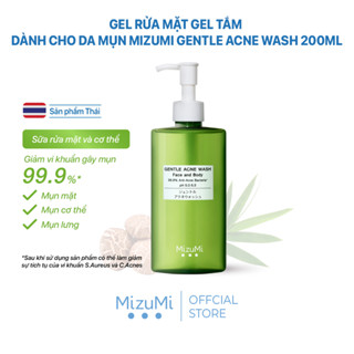  HSD 03 01 2026  Gel Rửa Mặt Gel Tắm Dành Cho Da Mụn MizuMi Gentle Acne Wash 200ml 