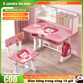  Panda Bàn học sinh cho trẻ em từ 3-16 tuổi có thể điều chỉnh độ cao bảo vệ mắt tiết kiệm không gian 