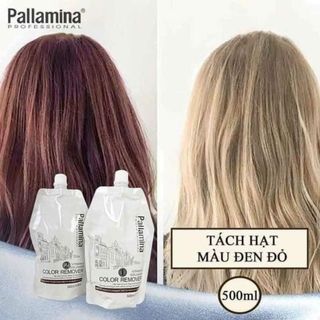 Bộ bóc màu tóc amoniac pallamina 500ml/ (túi) hỗ trợ bóc màu đỏ đen không hại tóc