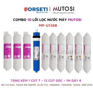 Combo 10 lõi lọc nước cho máy MUTOSI MP-U1368 Hàng chính hãng có bảo hành