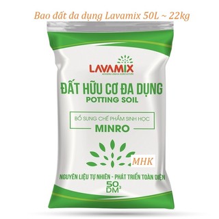 Bao đất lớn Lavamix 50dm3 (~22kg) - đất Sạch trộn tro trấu hữu cơ - Lavamix soil