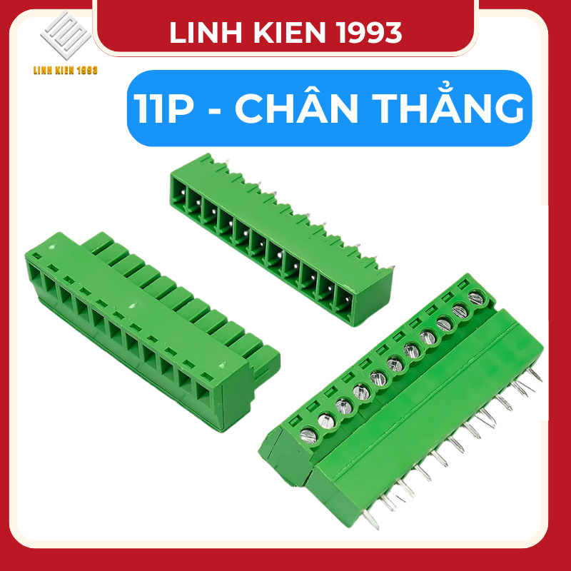 Cầu đấu điện 15EDG 3.81 11 chân thẳng – Khối terminal block PCB