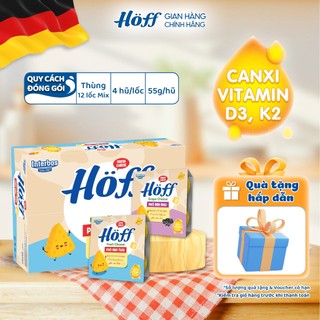  Thùng Phô mai tươi HOFF Mix vị bổ sung dinh dưỡng cho trẻ em 12 Lốc  48 hộp x 55g  