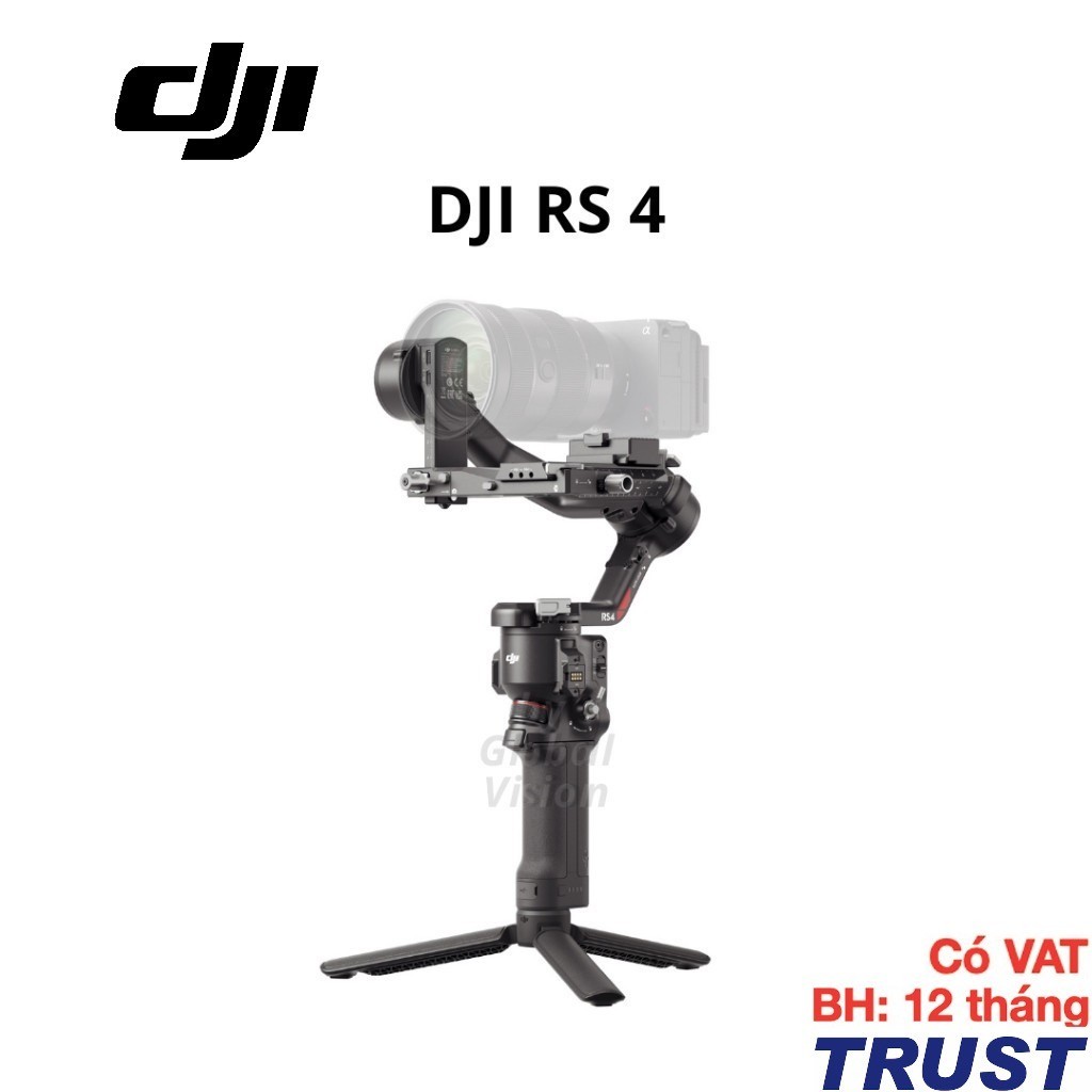 Gimbal máy ảnh DJI RS 4 chống rung cho camera DSLR và Mirrorless tải trọng đến 3kg