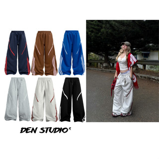 (SẢN PHẦM CHO HÈ KHÔNG XÙ LÔNG) QUẦN FORM RỘNG CHẤT LIỆU NỈ 2 DA PHỐI 3 SỌC ĐEN.STU (Q6A)