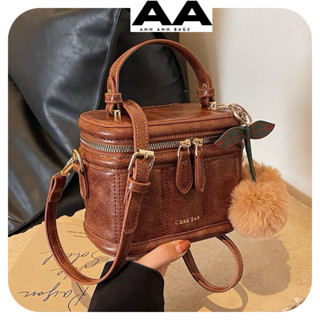 Túi Xách Tay Nữ Đeo Chéo Túi Hộp Vuông Cổ Điển Da PU Cao Cấp Kèm Móc Khóa