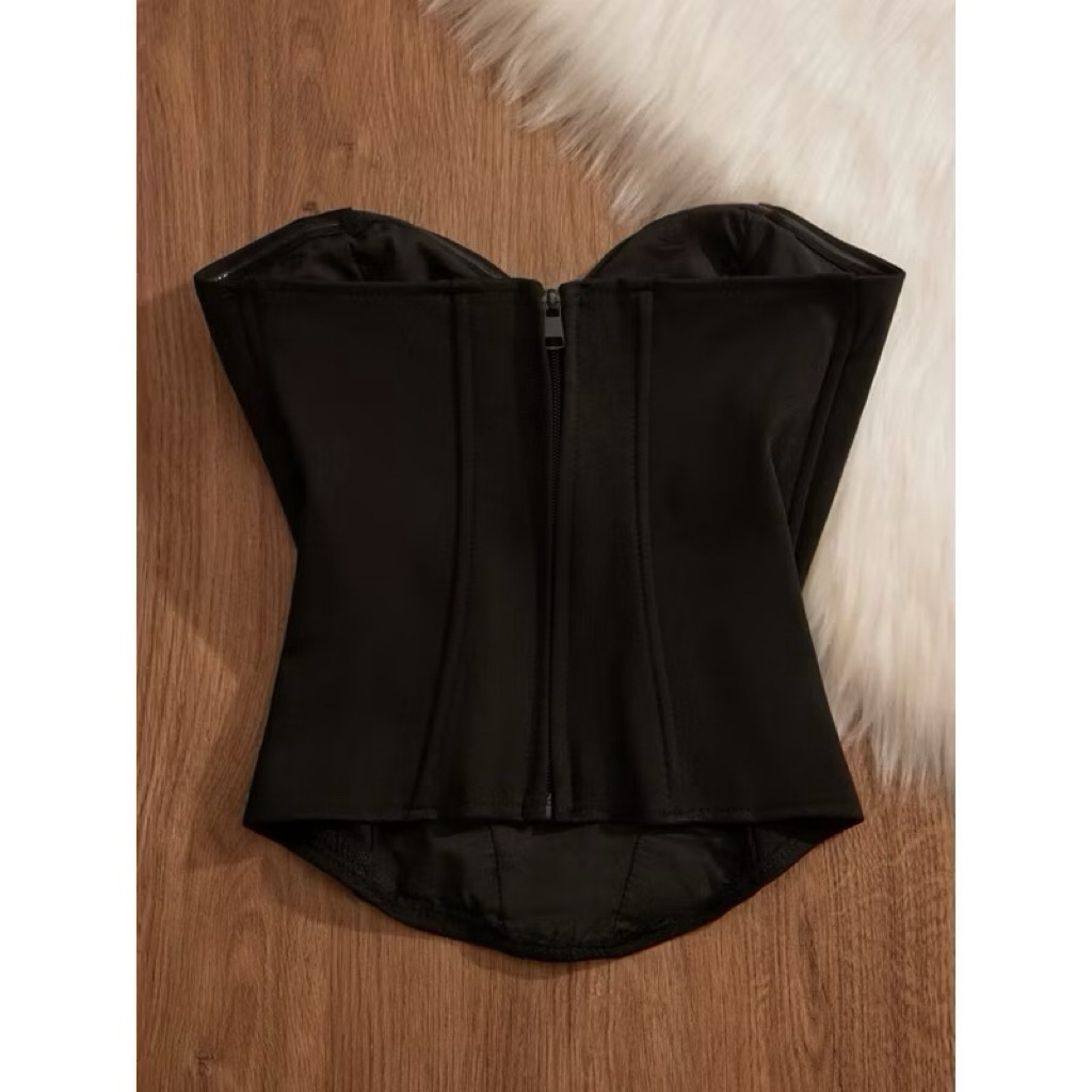 Áo body cúp ngực khoá Lưng có chốt chống tụt Noire Top ( có bigsize) | BigBuy360 - bigbuy360.vn