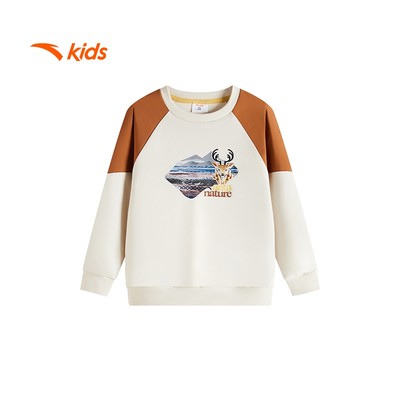 ANTA KIDS Áo Sweater Thể Thao Dài Tay Bé trai Skateboard Culture Little Kids 4-7 Years Knitted Pullover 3525A9704