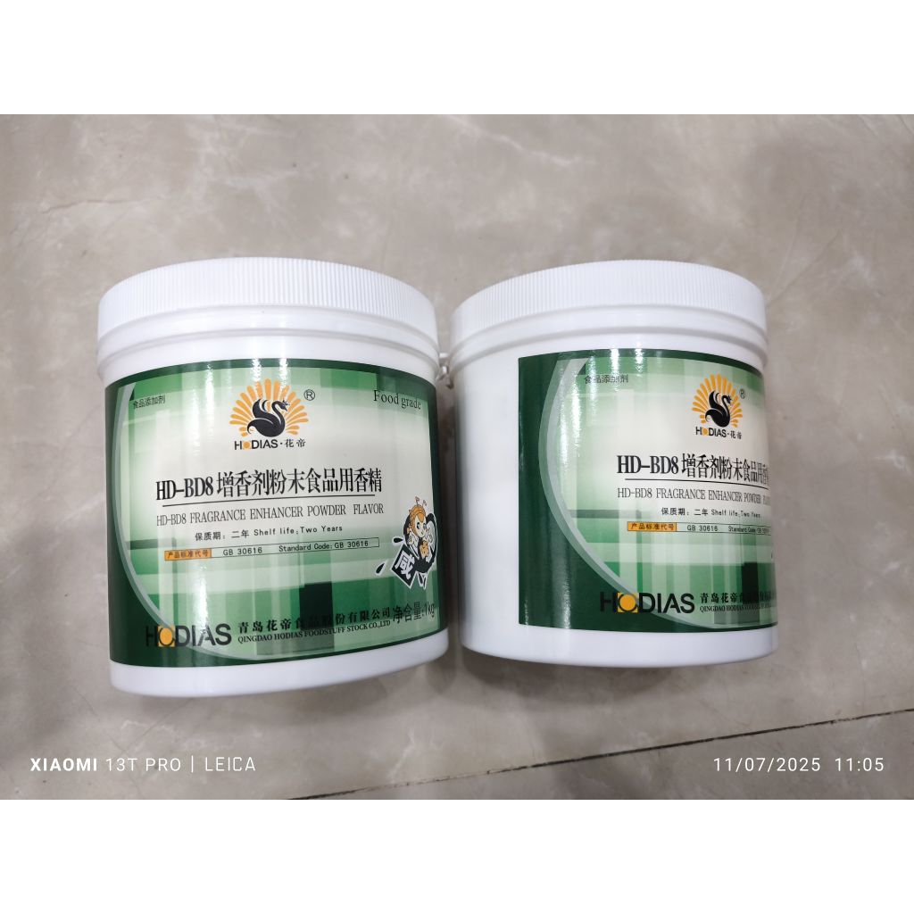 HƯƠNG LIỆU TỔNG HỢP : CHẤT TĂNG HƯƠNG THỊT : HD-BD8 FRAGRANCE ENHANCER POWDER FLAVOR (FOOD GRADE) - 