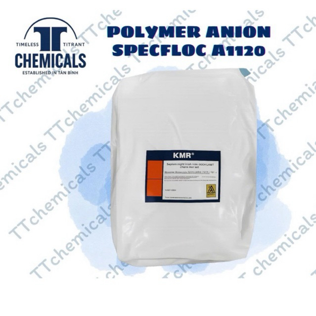 Polymer Anion - Chất keo tụ tạo bông bùn xử lý nước 25kg/bao