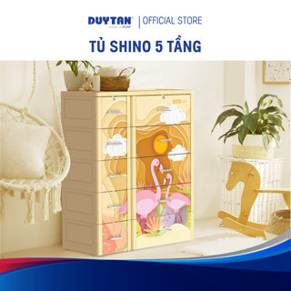 Tủ Shino 5 tầng DUY TÂN nhựa PP/ABS, bao gồm 5 hộc lớn và 5 hộc nhỏ, tủ quần áo đa năng, tiện lợi