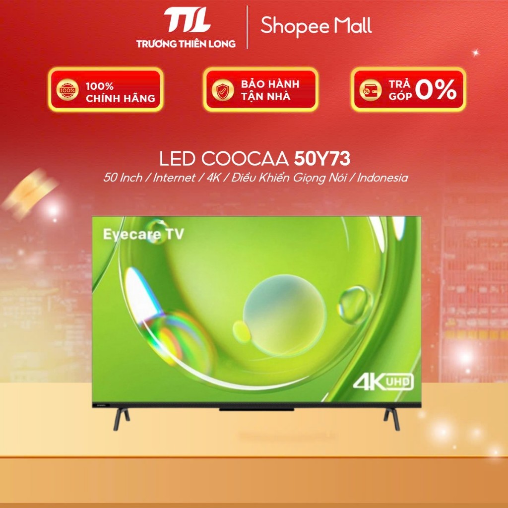 50Y73 - Google Tivi Coocaa 4K 50 Inch 50Y73 [TOÀN QUỐC]