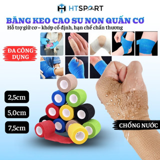 Băng Keo Cao Su Non Quấn Cơ Thể Thao Quấn Cổ Tay Cổ Chân Ngón Tay Chống Chấn Thương Đá Banh Đá Bóng