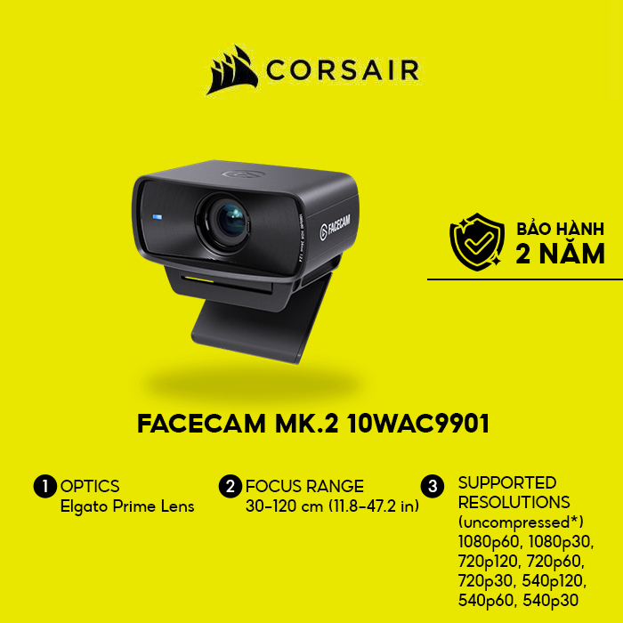 Thiết bị truyền hình ảnh Elgato Facecam MK.2 - 10WAC9901