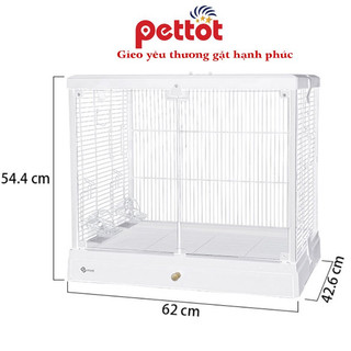  Chuồng Lồng Thỏ Bọ - Lồng Dayang trong suốt mặt kính cho thỏ bọ ú chuột lang chó nhỏ mèo vẹt chim sóc bay - Pettot 
