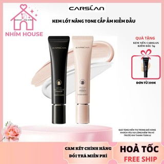 CARSLAN Kem lót PRIMER water light 24h dưỡng ẩm kiểm soát dầu lâu trôi 35g và mini 10g | NHÍM HOUSE