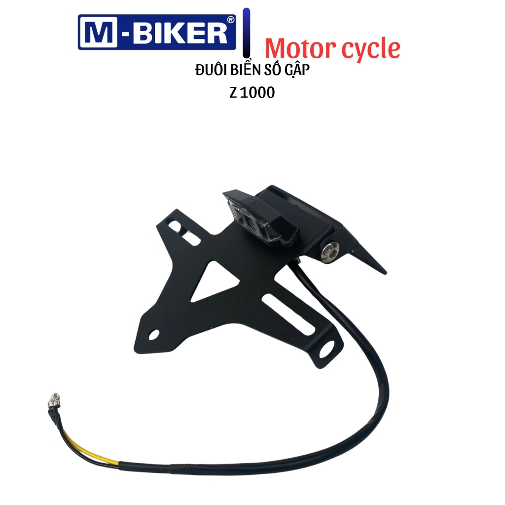 Pad biển số z1000, đuôi biển số gập z1000, đuôi biển số độ z1000 chất liệu thép, sơn tĩnh điện.