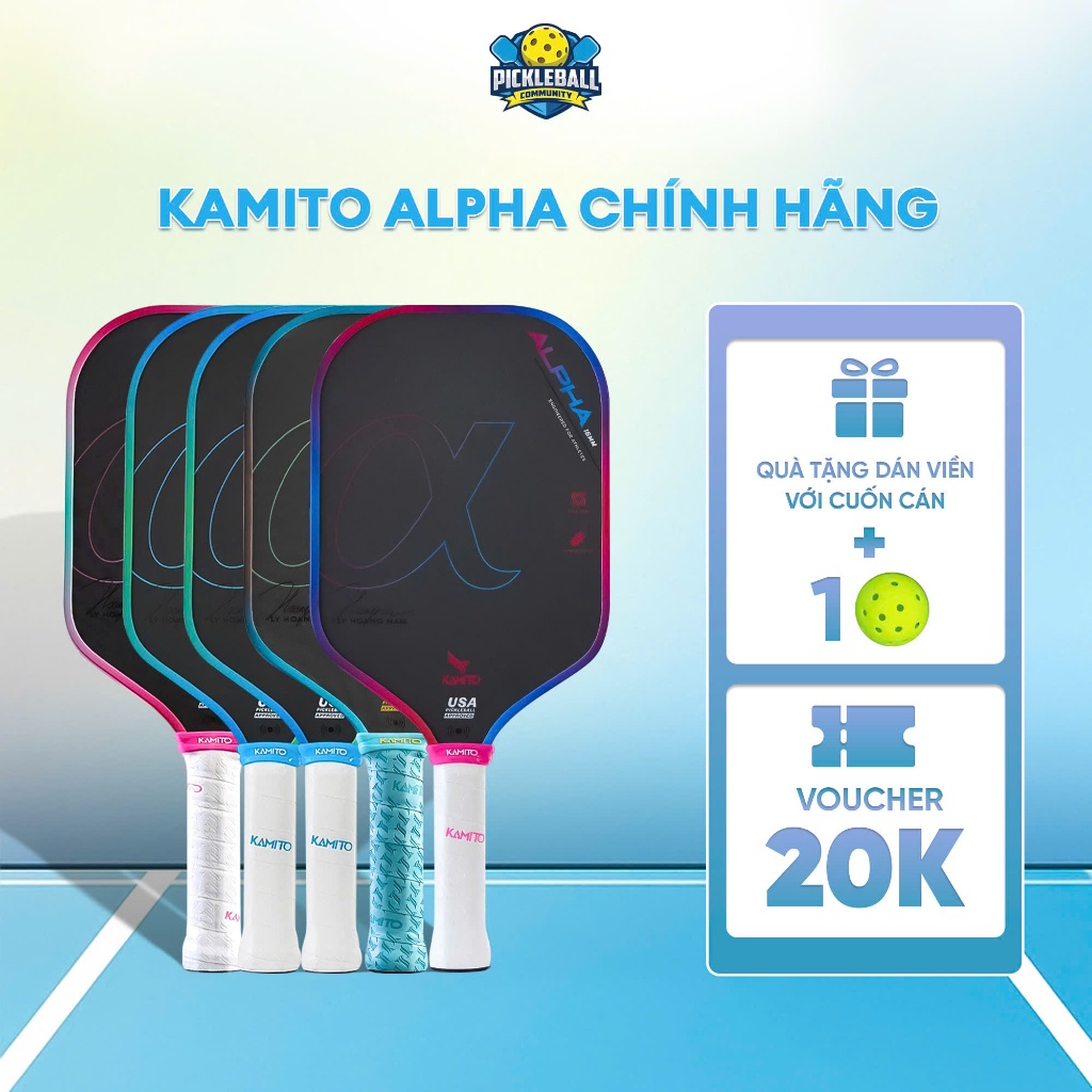 VỢT PICKLEBALL KAMITO ALPHA – CHÍNH HÃNG, CHUẨN USA PICKLEBALL