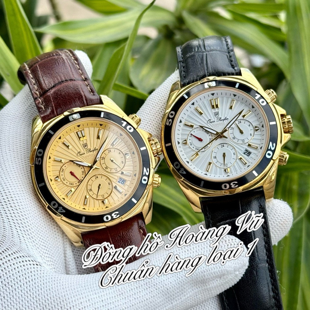 Đồng hồ Nam OP full 6 kim phong độ, lịch lãm. Kính sapphire. Máy NHẬT