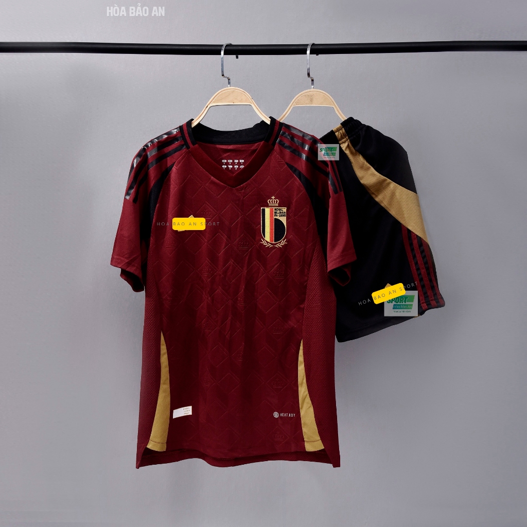 IN TÊN SỐ] -  Áo Bóng Đá Tuyển Bỉ Euro 2024 - Bộ Quần Áo Cao Cấp Belgian FA 1895 dành cho Người Hâm 